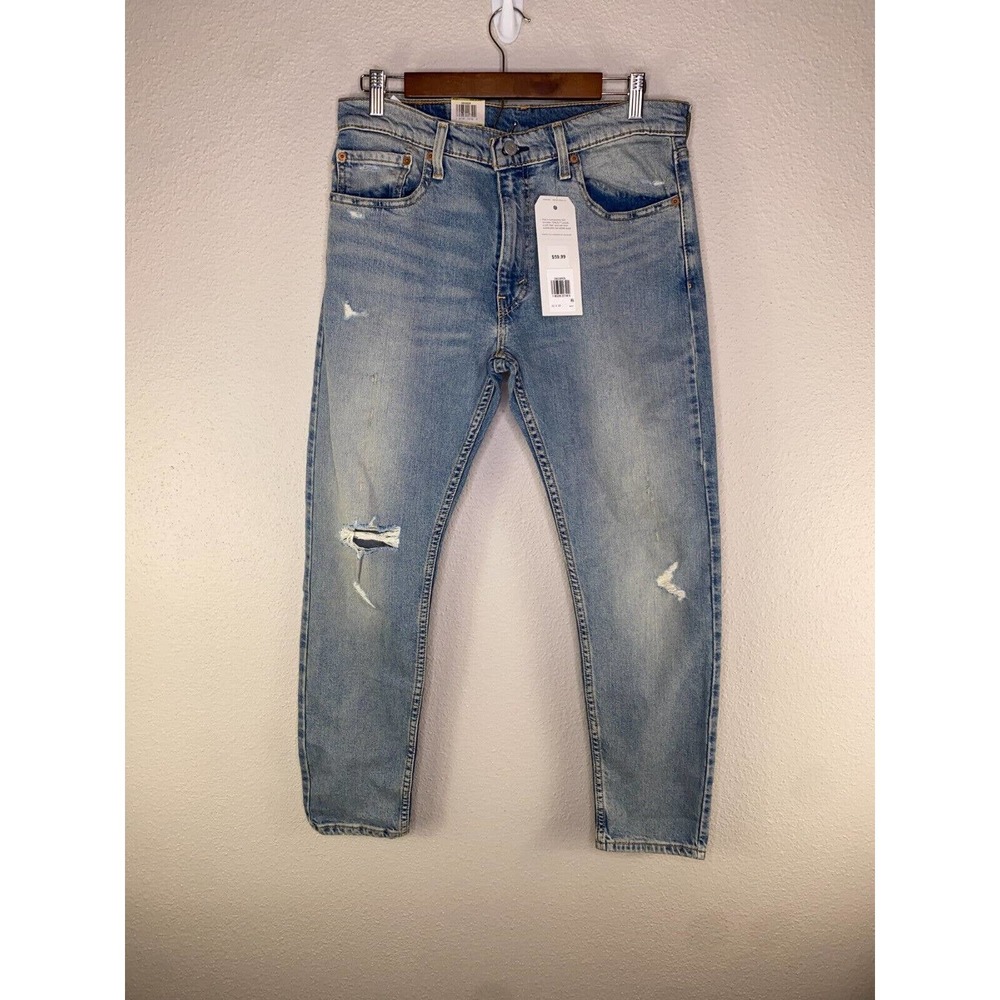 Levi's Mens 512 Slim Jeans Slim Taper Fit Hypertrack Destructed 32Wx30L